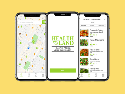 Health Land. A dedicated healthy food and juice bars finder