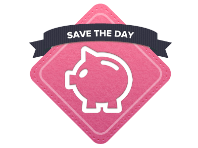 Save the Day badge badge