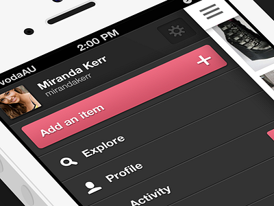 Just launched! Check it out. app australia dark fashion iphone sidebar ui
