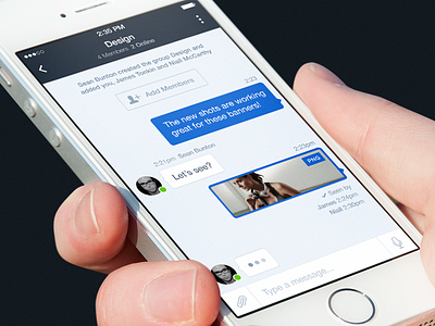 Messaging blue chat group ios ios7 messaging ui