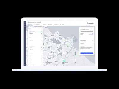 Data Visualisation Map Interface analysis city data datavisualisation datavisualization heatmap interface light macbook map simulation ui ux