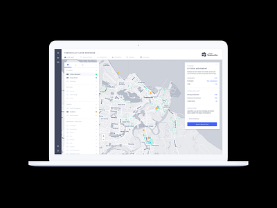 Data Visualisation Map Interface analysis city data datavisualisation datavisualization heatmap interface light macbook map simulation ui ux