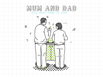 mum and dad illustration