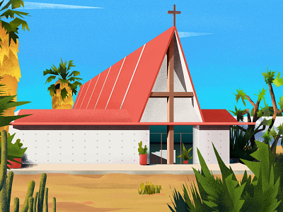 Church design illustration