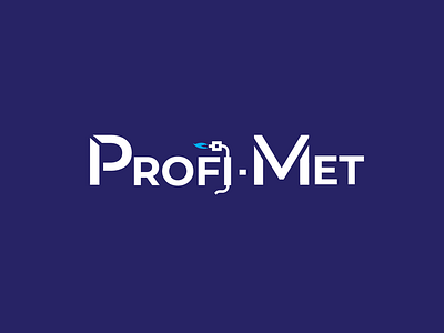 Profi Met - welding services brand branding clean design logo vector web weld