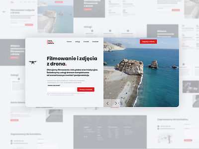 Dron services website branding clean drone drones simple ui uiux ux web webdesing website