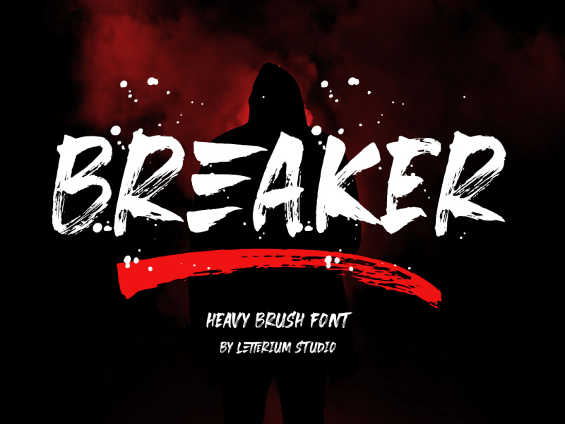 Download Free Breaker Font By Nugi Maulana Nurzahid On Dribbble Fonts Typography