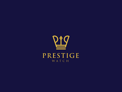 Prestige Watch Logo branding crown crown logo logo luxury luxury logo w crown w logo watch