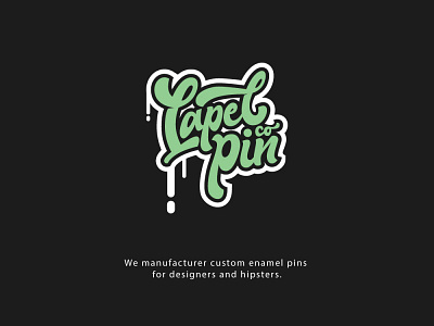 Lapel Pin handlettering lettering logo logotype typography