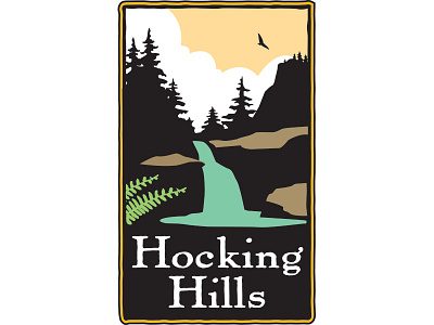 Hocking Hills Logo branding hiking hocking hills logo nature outdoors