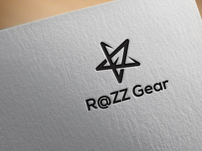 Razz Gear art branding design flat icon identity logo minimal typography vector