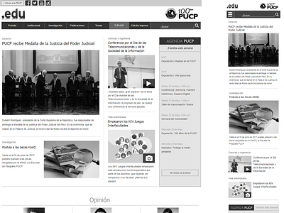 Website: Punto Edu axure news portal prototyping responsive design website wireframe page