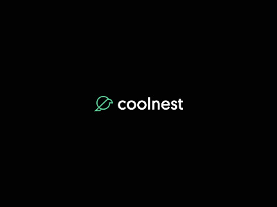 Coolnest clean design cool creative designagency fresh logo nest