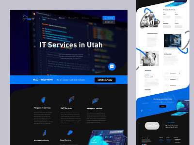 IT Services Landing Page Concept