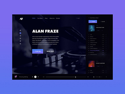 DJ Website Landing Page