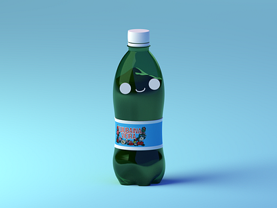 Tuiubaina blender blender3d bottle clean cute soda