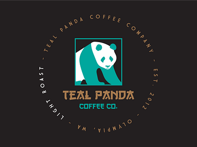 Teal Panda Coffee Co. brand identity branding coffee design graphicdesign illustration logo small business typography vector vector illustration