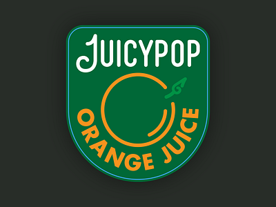 Juicy Pop Orange Juice brand identity branding design graphicdesign illustration logo mockup orange juice packaging typography vector vector illustration