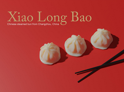 Xiao Long Bao dumplings 3d blender3d sculpting