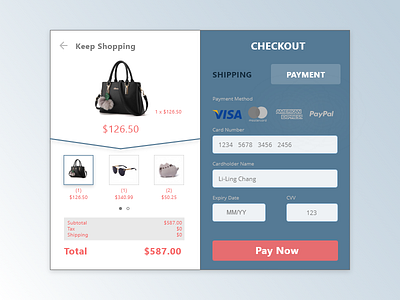 DailyUI #002 - Payment Checkout challenge checkout dailyui ui ux