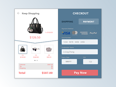 DailyUI #002 - Payment Checkout