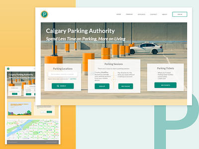 Daily UI #003 - Landing Page dailyui landing page parking