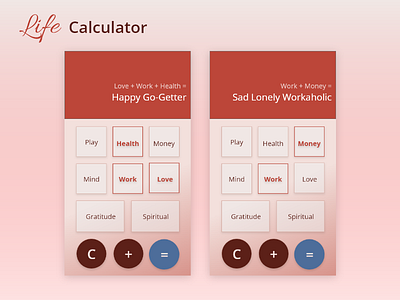 Daily UI #003 - Life Calculator