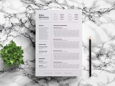 Free Minimal Resume Template curriculum vitae cv cv design cv template freebie freebies resume resume template