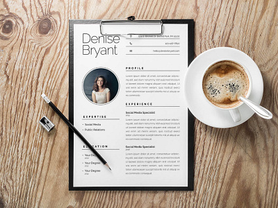 Free Modern Minimalist Resume Template curriculum vitae cv cv design cv template freebie freebies resume resume template