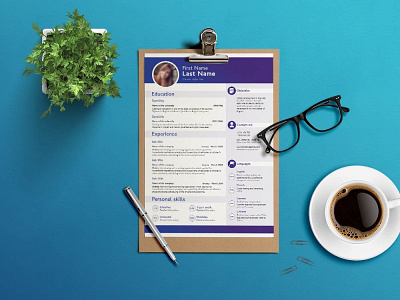 Free Four Pages CV Template
