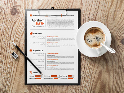 Free Minimalist Creative CV/Resume Template