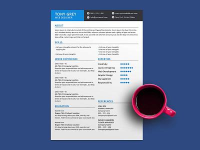 Free Two Pages Resume Template