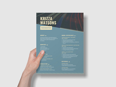 Free Teal Modern Creative Resume Template