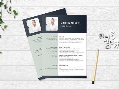 Free Store Manager Resume Template