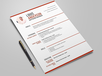 Free Software Engineer Resume Template curriculum vitae cv cv design cv template engineer engineer resume freebie freebies resume resume template