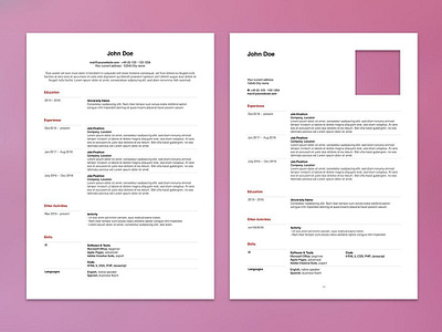 Free Apple Pages Resume Template curriculum vitae cv cv design cv template freebie freebies resume resume template