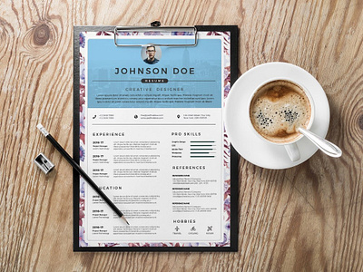 Free Floral Resume Template curriculum vitae cv cv design cv template free floral resume template free resume free resume template freebie freebies resume resume template