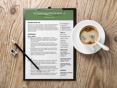 Free Janitor Resume Template curriculum vitae cv cv design cv template free cv free resume freebie freebies janitor resume resume resume template