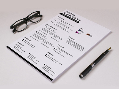 Free Content Creator Resume Template curriculum vitae cv cv design cv template freebie freebies photoshop psd resume resume template