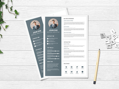 Free Clean Resume Template curriculum vitae cv cv design cv template freebie freebies photoshop psd resume resume template