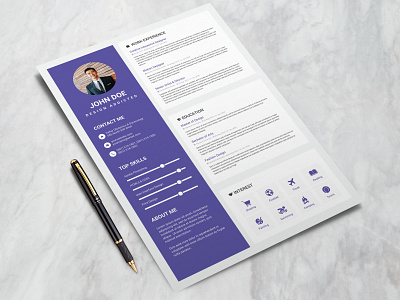 Free Resume Template curriculum vitae cv cv design cv template freebie freebies photoshop resume resume template