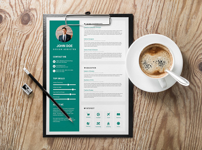 Free ResumeTemplate Design curriculum vitae cv cv design cv template freebie freebies photoshop psd resume resume template