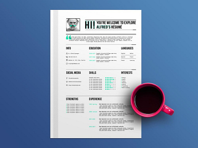 Free Resume Template curriculum vitae cv cv design cv template freebie freebies resume resume template