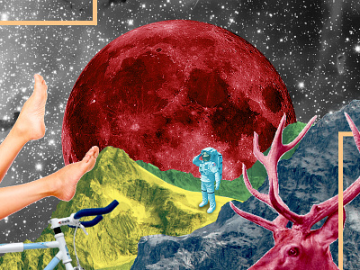 Digital Imaging - Red Moon