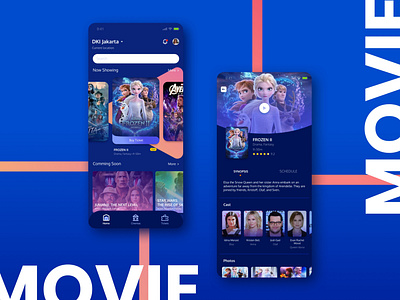 MOVIE App animation app design illustration ui ux