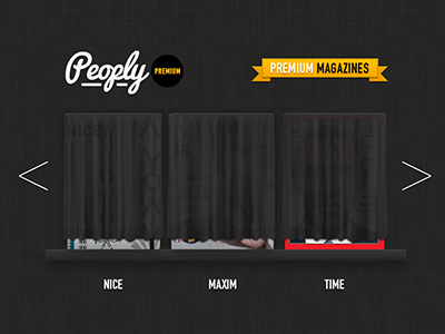 Premium Magazines for Peoply bookshelf magazines