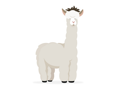 It's an Alpaca! alpaca animal character illustration llama mascot vector