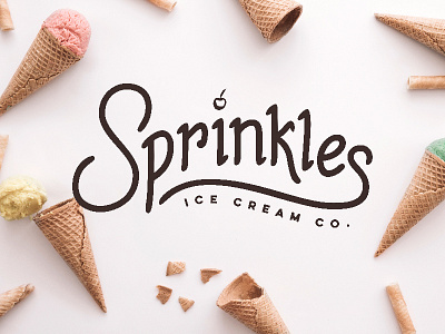 Sprinkles Ice Cream Shop Logo