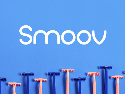 Smoov Razor Subscription Logo branding identity logo monoline razor shaving subscription