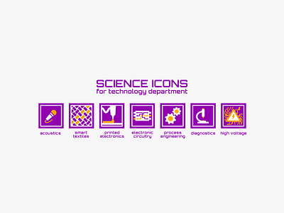 Science icons for technology department design icons icons design icons set iconset illustration science technology ui vector